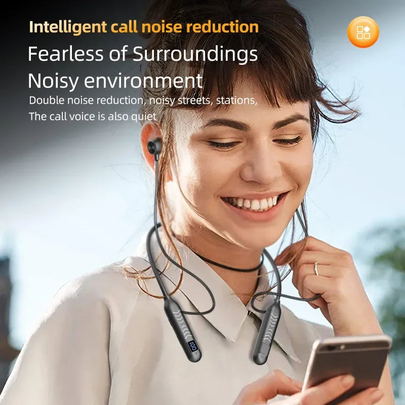 2023 New True Wireless BT Headphones: High Quality, Long Life, Digital Display and Pluggable Memory Card Playback! - Tasawoq