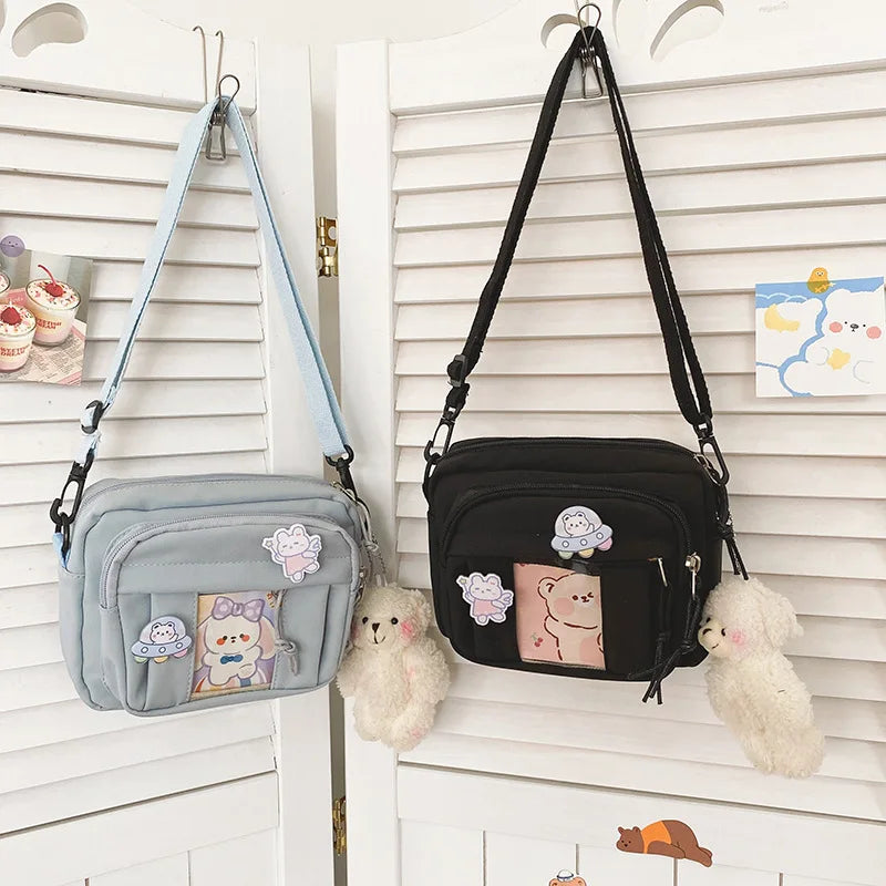 New Kawaii Bag Girls 2025 New JK Transparent Bag Small Crossbody Bag For Women Purses and Handbags Shoulder Bag Itabag Bolso - Tasawoq