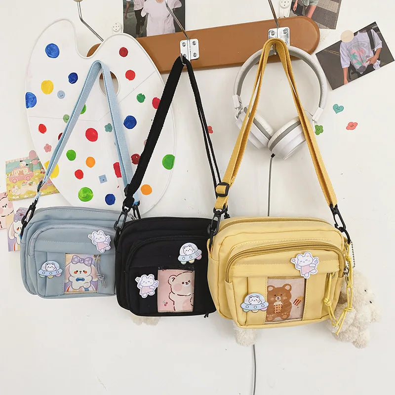 New Kawaii Bag Girls 2025 New JK Transparent Bag Small Crossbody Bag For Women Purses and Handbags Shoulder Bag Itabag Bolso - Tasawoq