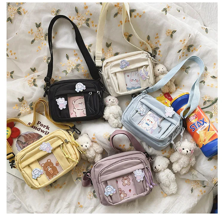 New Kawaii Bag Girls 2025 New JK Transparent Bag Small Crossbody Bag For Women Purses and Handbags Shoulder Bag Itabag Bolso - Tasawoq