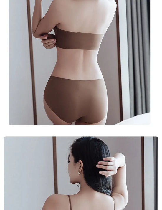 FINETOO Front Closure Sexy Push Up Bra Women Invisible Bras Underwear Lingerie For Female Brassiere Strapless Seamless Bralette - Tasawoq
