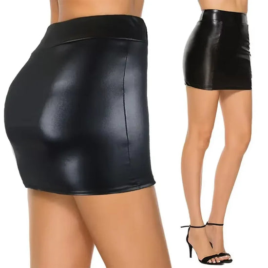 Women Summer Mini Skirts High-waist Slim Fittness Hip Pencil Skirts Vintage Bodycon Skirt Sexy Clubwear Ladies Office Clothing - Tasawoq