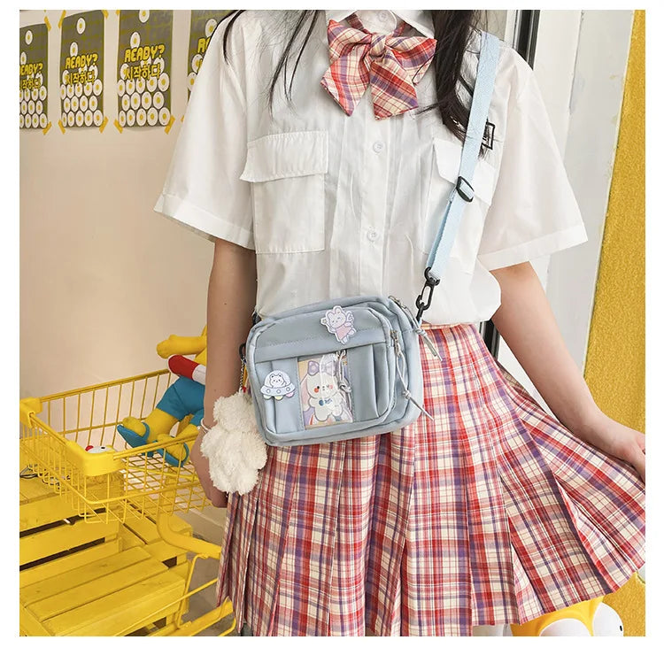 New Kawaii Bag Girls 2025 New JK Transparent Bag Small Crossbody Bag For Women Purses and Handbags Shoulder Bag Itabag Bolso - Tasawoq