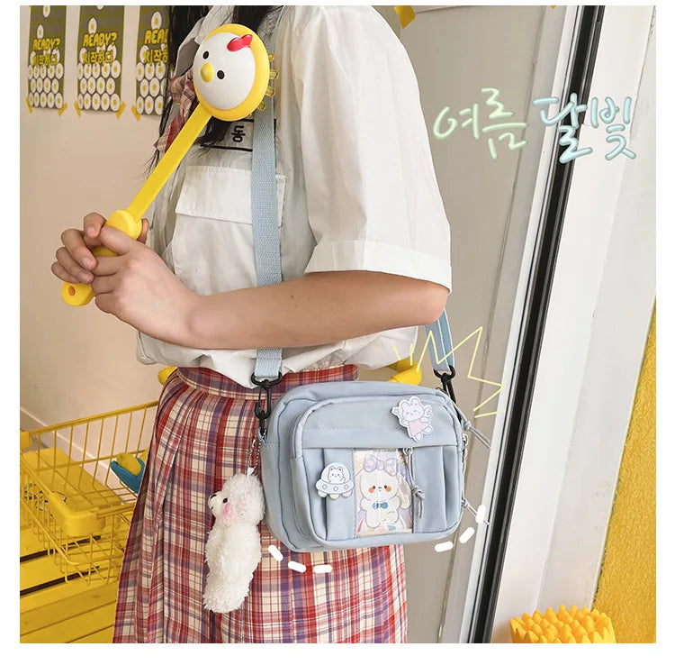 New Kawaii Bag Girls 2025 New JK Transparent Bag Small Crossbody Bag For Women Purses and Handbags Shoulder Bag Itabag Bolso - Tasawoq