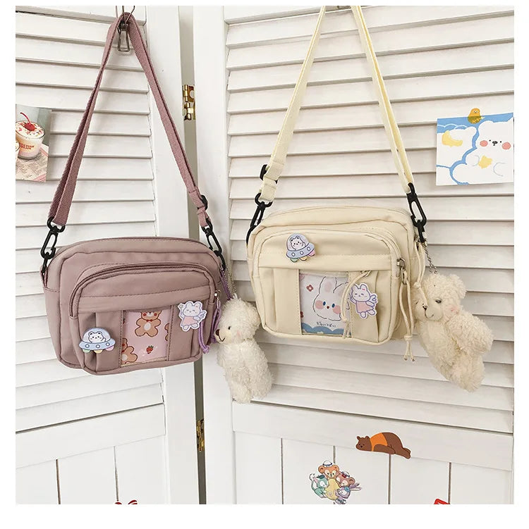 New Kawaii Bag Girls 2025 New JK Transparent Bag Small Crossbody Bag For Women Purses and Handbags Shoulder Bag Itabag Bolso - Tasawoq