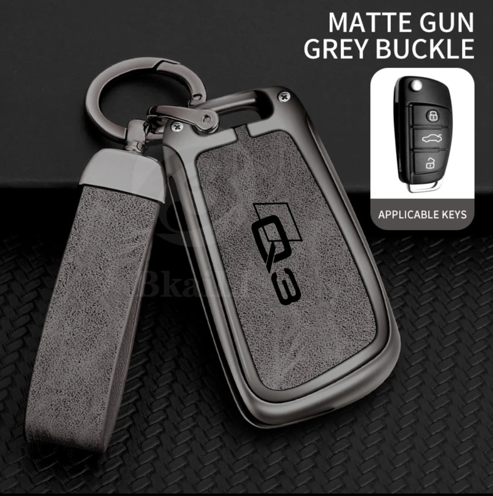 Zinc alloy car key case remote control protective cover is suitable for Audi Q3 customized logo full range car key covers