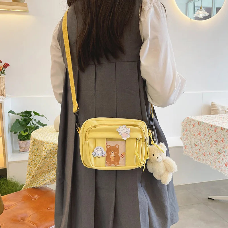 New Kawaii Bag Girls 2025 New JK Transparent Bag Small Crossbody Bag For Women Purses and Handbags Shoulder Bag Itabag Bolso - Tasawoq