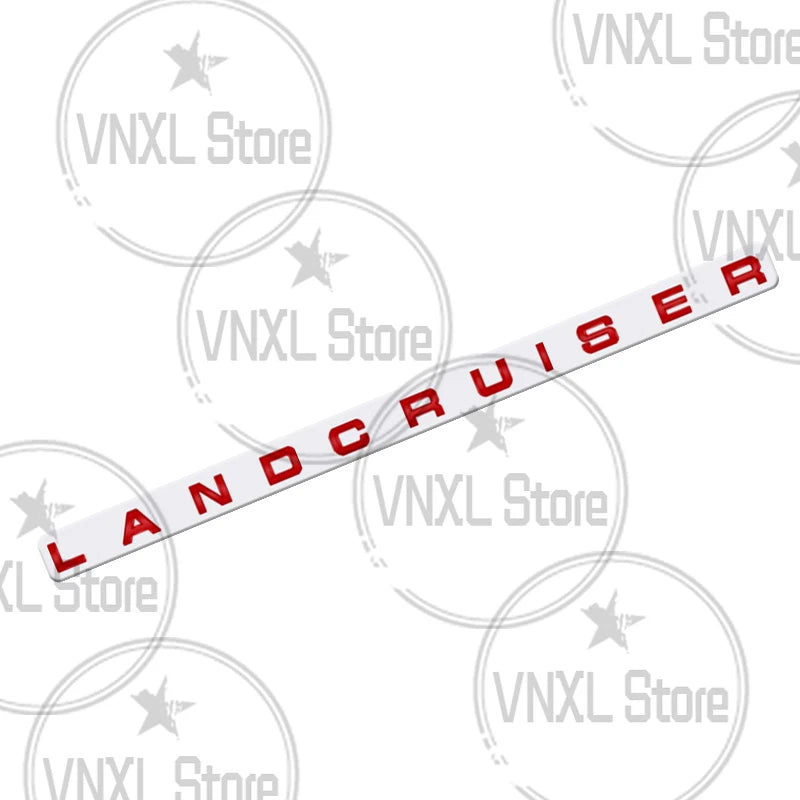 Car-Styling For Land Cruiser Letter 3D Metal Stickers 3M Adhesive Backing Car Trunk Body Emblem Auto Lettering Decals Accessorie