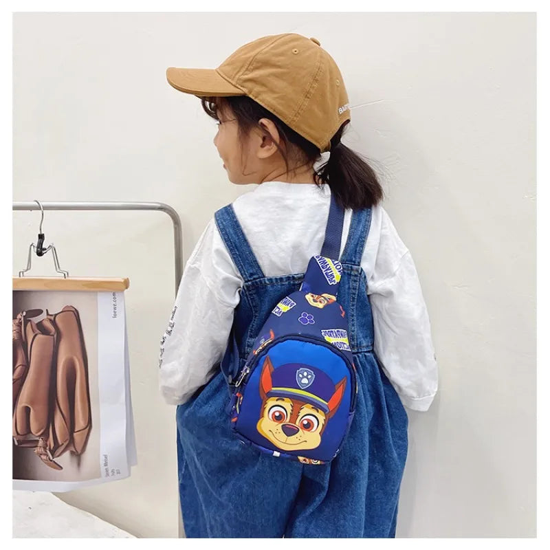 Paw Patrol Chest Bag Kids Children Mini Outdoor Shoulder Bags Boys Girls Paw Patrol Bag Costume Accessories Students Baby Bag - Tasawoq