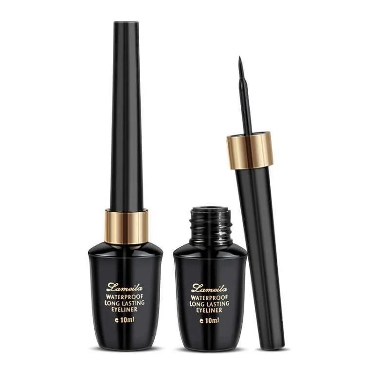 Long-lasting hard-tipped gel eye ultra-fine waterproof black liquid eyeliner pen - Tasawoq