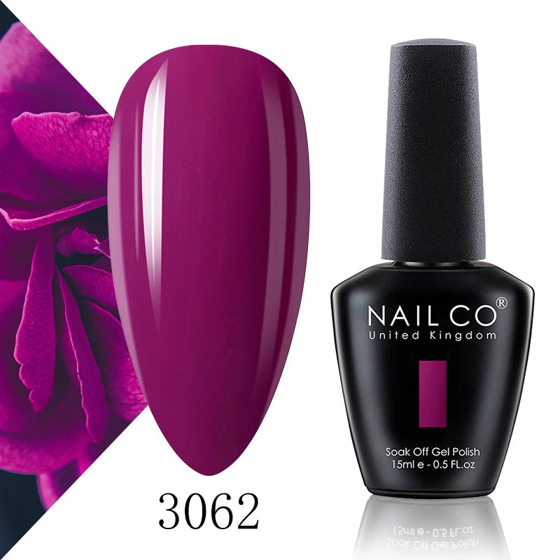 NAILCO 15ml Fresh Series Gel Nail Polish Design UV&LED Nail Gel Spring Summer Color Vernis Nail Art Glitter All For Manicure Set - Tasawoq