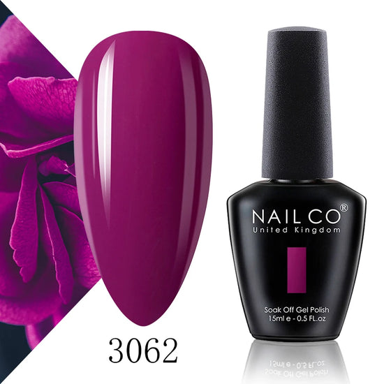 NAILCO 15ml Fresh Series Gel Nail Polish Design UV&LED Nail Gel Spring Summer Color Vernis Nail Art Glitter All For Manicure Set - Tasawoq