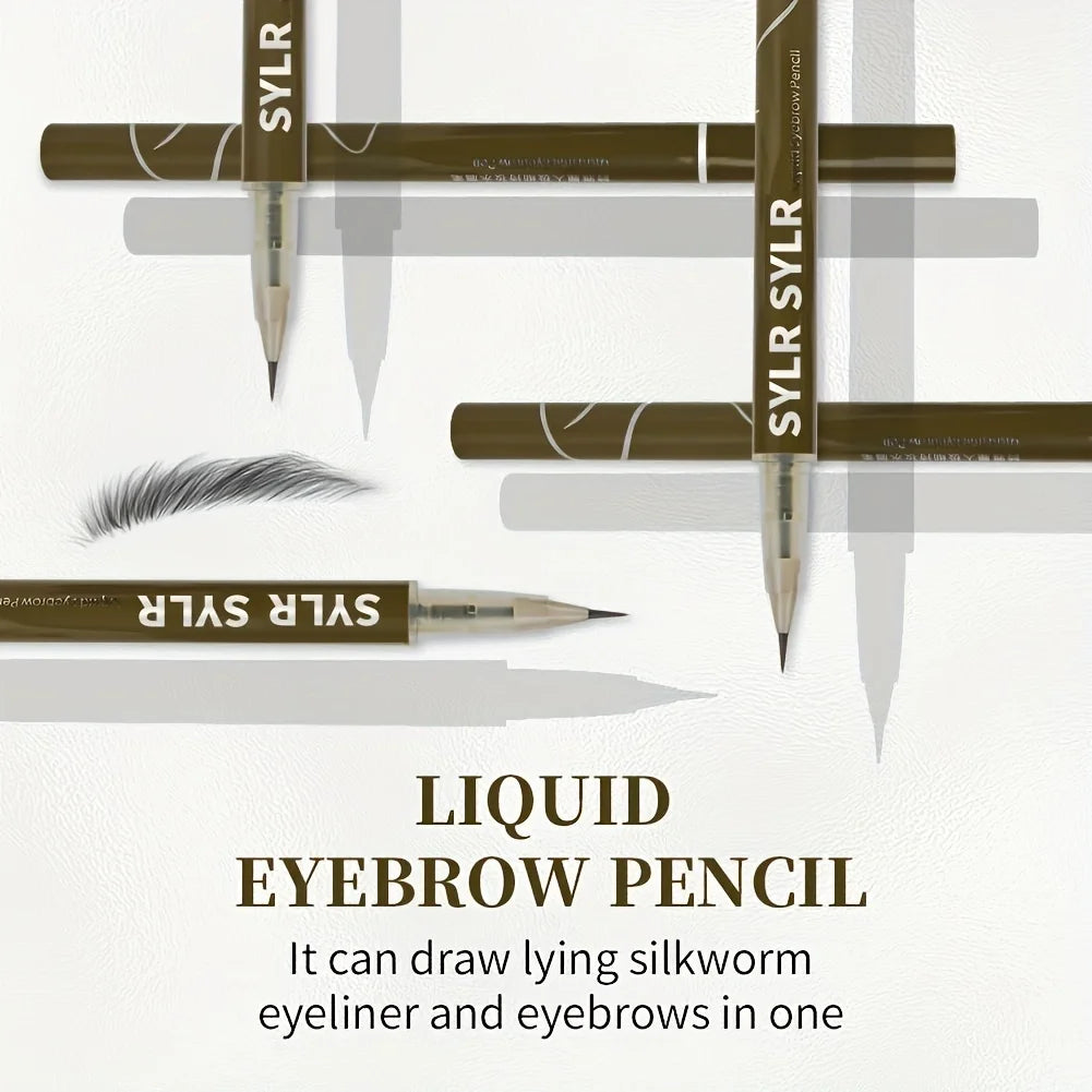 0.008mm Ultra Fine Eyebrow Pen Long Last Smudge Proof Waterproof Sweat-Proof High Pigmented Easy Applying Liquid Eye Brow Pencil - Tasawoq
