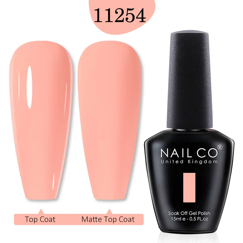NAILCO Red Colors Series 15ML Nail Gel Polish Nail Supplies Semi Permanent For Nail Art Manicure Soak Off LED UV Hybrid Varnish - Tasawoq