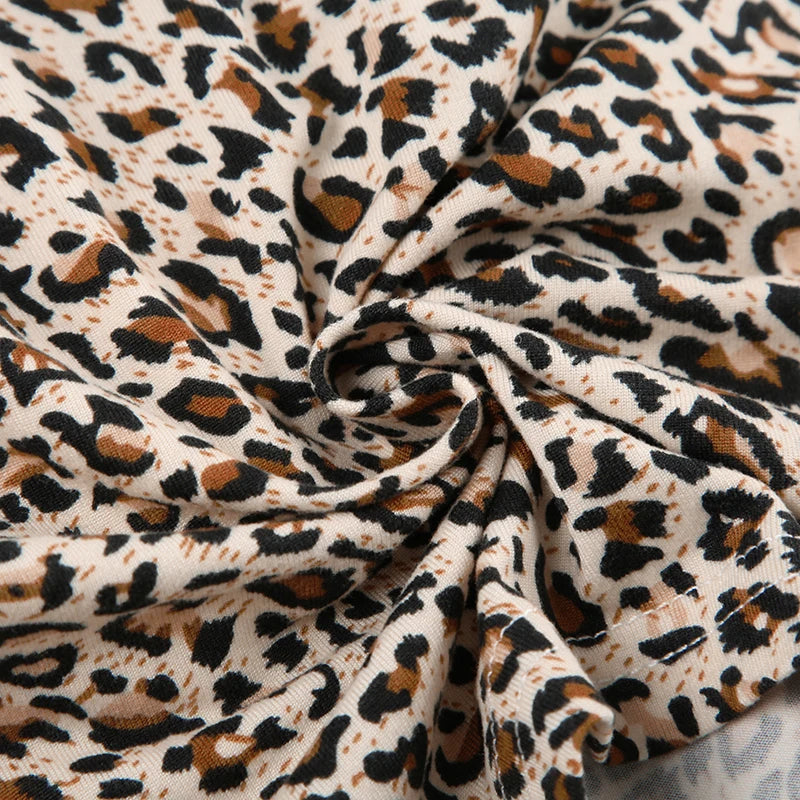 CIBBAR Hot Sexy Leopard Print Shorts Streetwear y2k Lace Patchwork Bow Low Rise Skinny Short Pants Women Vintage 2000s Clothing - Tasawoq