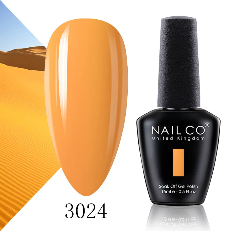 NAILCO 15ml Fresh Series Gel Nail Polish Design UV&LED Nail Gel Spring Summer Color Vernis Nail Art Glitter All For Manicure Set - Tasawoq