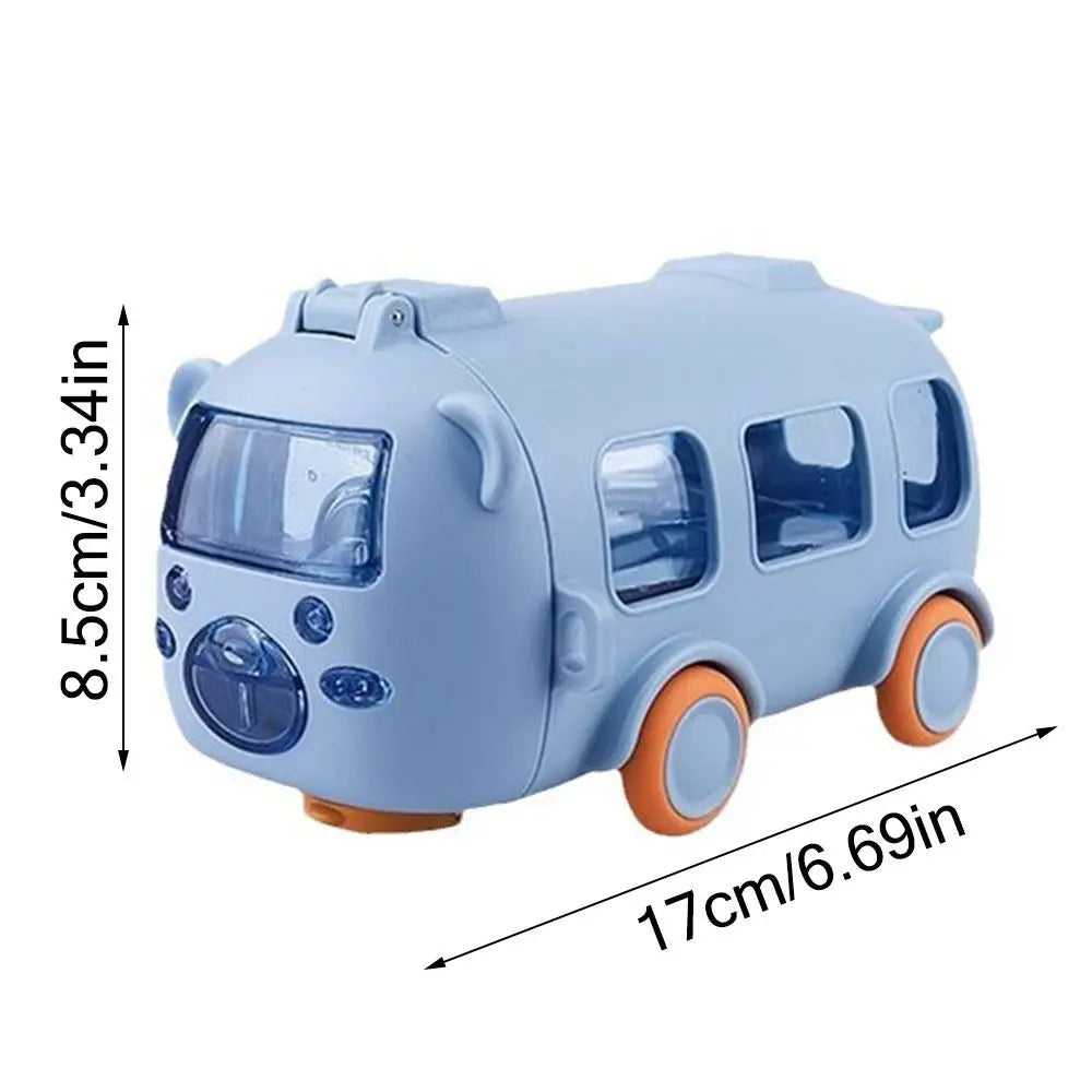 Cartoon Bus Straw Cup Cute Large Capacity Outdoors Car Water Cup Children Drinkware Bounce Straw Kettle