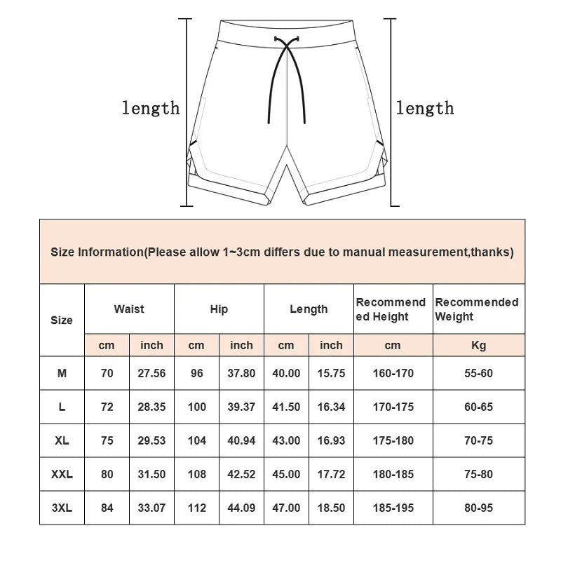 Camo Running Shorts Men Gym Sports Shorts 2 In 1 Quick Dry Workout Training Gym Fitness Jogging Short Pants Summer Men Shorts - Tasawoq