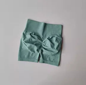 Peach Hip Lifting Sports Shorts Women High Waist and Waist Tightening Slimming Running Hip Speed Drying Three Point Tight Pants - Tasawoq