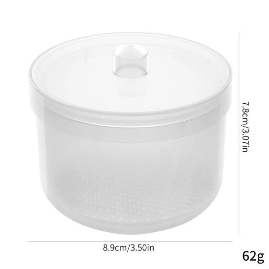 Nail Drill Bits Disinfection Box Double Layer Filtration Cleaning Box Manicure Storage Case Nail Brush Cleaning Container - Tasawoq