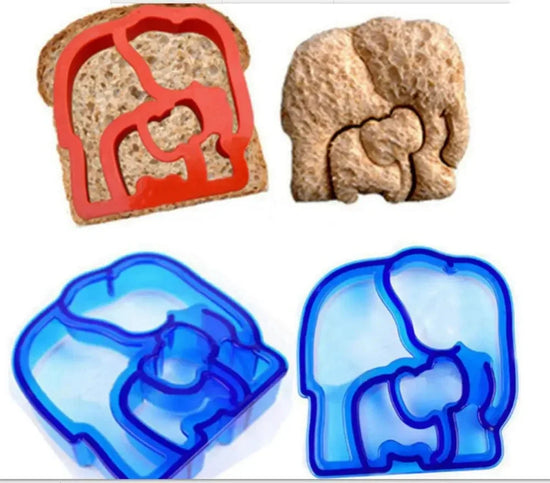 Kids Sandwich Cutter Bread Mold Cartoon Squirrel Sea Dog Bread Knife Sandwich Cutter Sealer for Bento Lunch Boxes Accessories