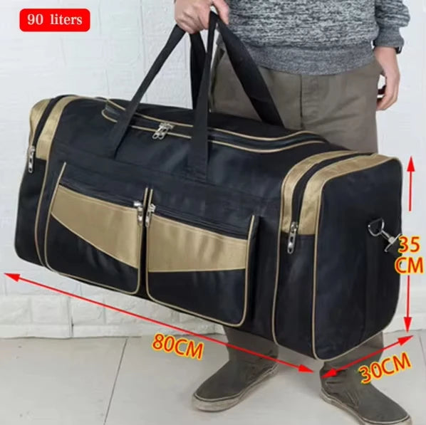 Luggage Travel Bag Gym Fitness Handbags for Women Men Outdoor Sports Shoulder Large Storage Duffel Training Long Distance Bag - Tasawoq
