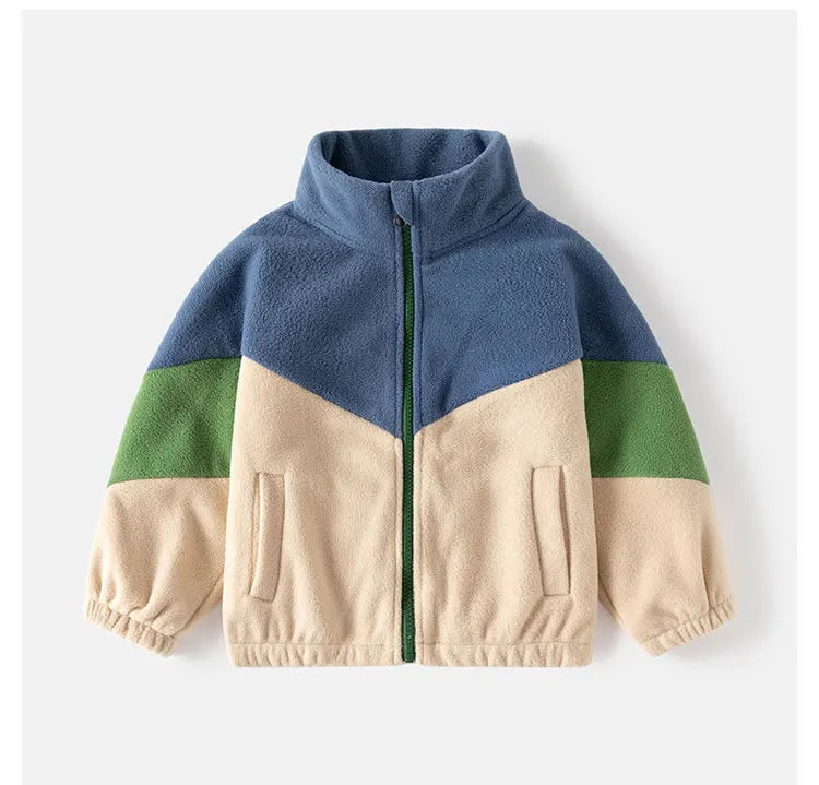 Children's Clothing Autumn Winter Fleece Thicken Warm Outwear Cute Cardigan Jackets Coats for Kids Coats Jackets for Boys - Tasawoq