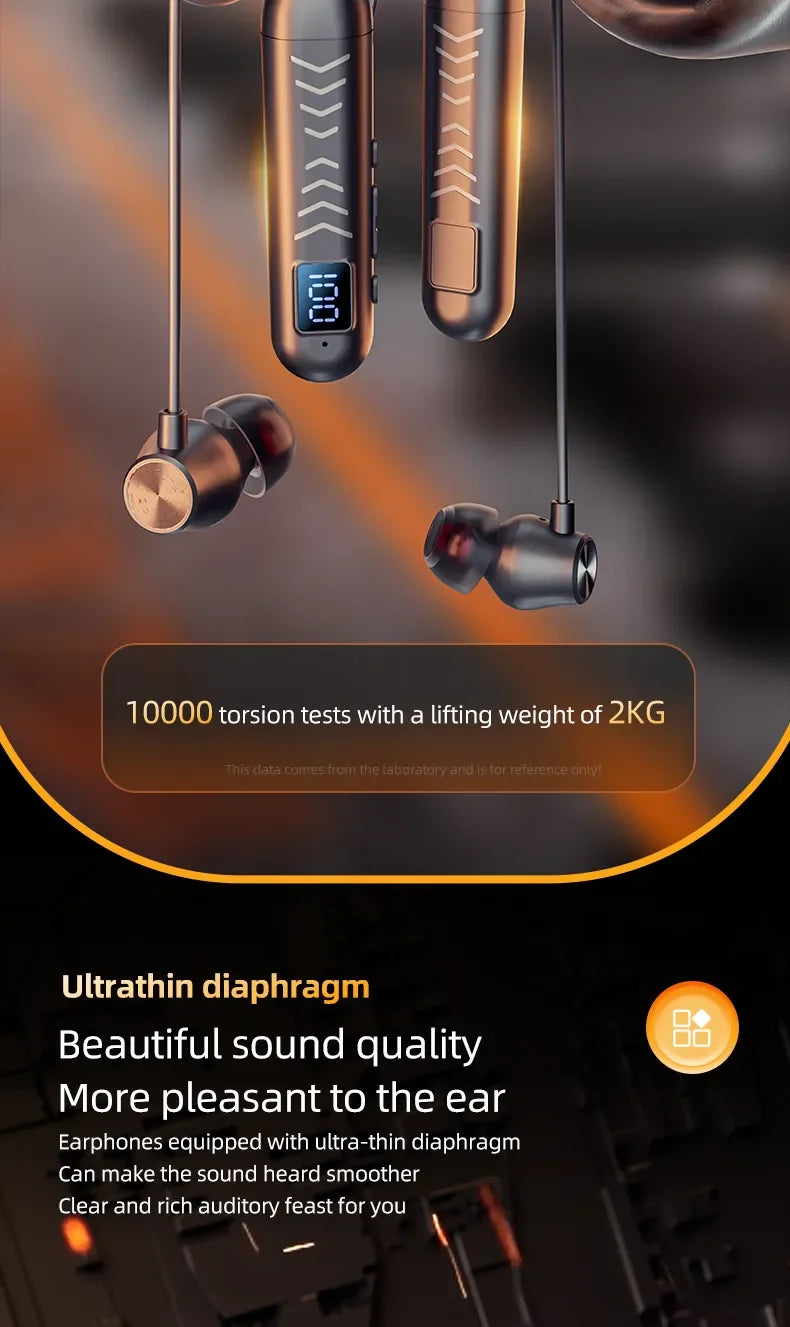 2023 New True Wireless BT Headphones: High Quality, Long Life, Digital Display and Pluggable Memory Card Playback! - Tasawoq