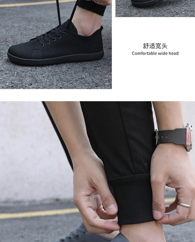 Unisex Wide Barefoot Shoes for Men Women Outdoor Trail Running Minimalist Walking Shoes Lightweight and Breathable - Tasawoq