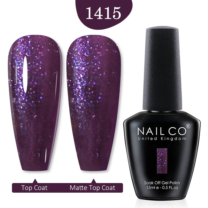 NAILCO Red Colors Series 15ML Nail Gel Polish Nail Supplies Semi Permanent For Nail Art Manicure Soak Off LED UV Hybrid Varnish - Tasawoq