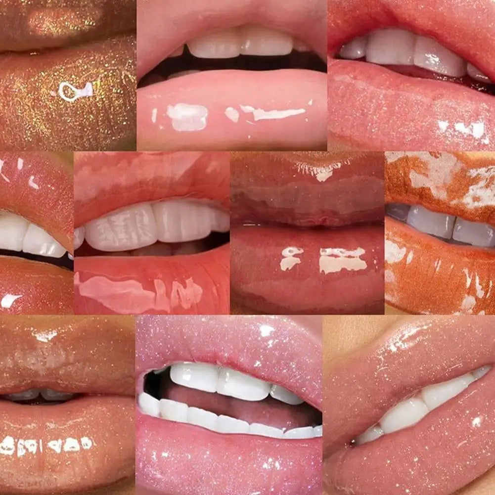 Mirror Pearl Lip Gloss Waterproof Long Lasting Moisturizing Lipstick Shine Glitter Lip Gloss Women Makeup Cosmetic - Tasawoq