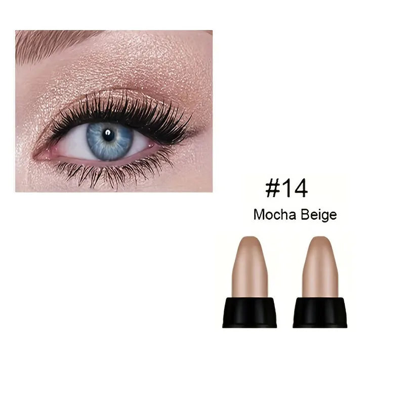 16 Colors Pearlescent Eyeliner, Color Glitter Waterproof Long-Lasting Eye Makeup Non-smudge Eyeliner - Tasawoq