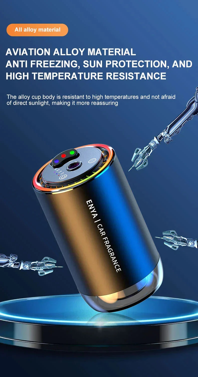 3-Color Starry Sky Top Car Aromatherapy Intelligent Spray Automatic Air Fragrance Sprayer Car Perfume Diffuser Suitable for Baby