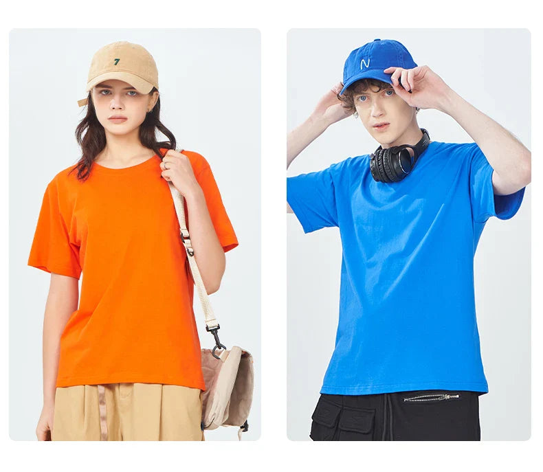 Good Mental State Pure Cotton Short Sleeved t-shirt For Men Women 2024 Summer New Tee Clothes Loose Casual Cartoon Oversized Top - Tasawoq
