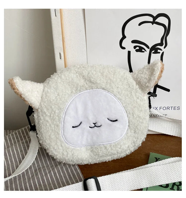 Japanese Style Kawaii Bag Women Cartoon Plush Shoulder Bag for Women New Crossbody Bag Small Phone Purse Bolsa Feminina - Tasawoq