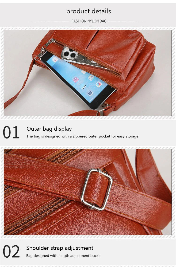 Women's Bag 2025 Trend Korean Handbags Designer Luxury Brand Ladies Shoulder Bags Soft Leather Fashion Versatile Crossbody Bag - Tasawoq