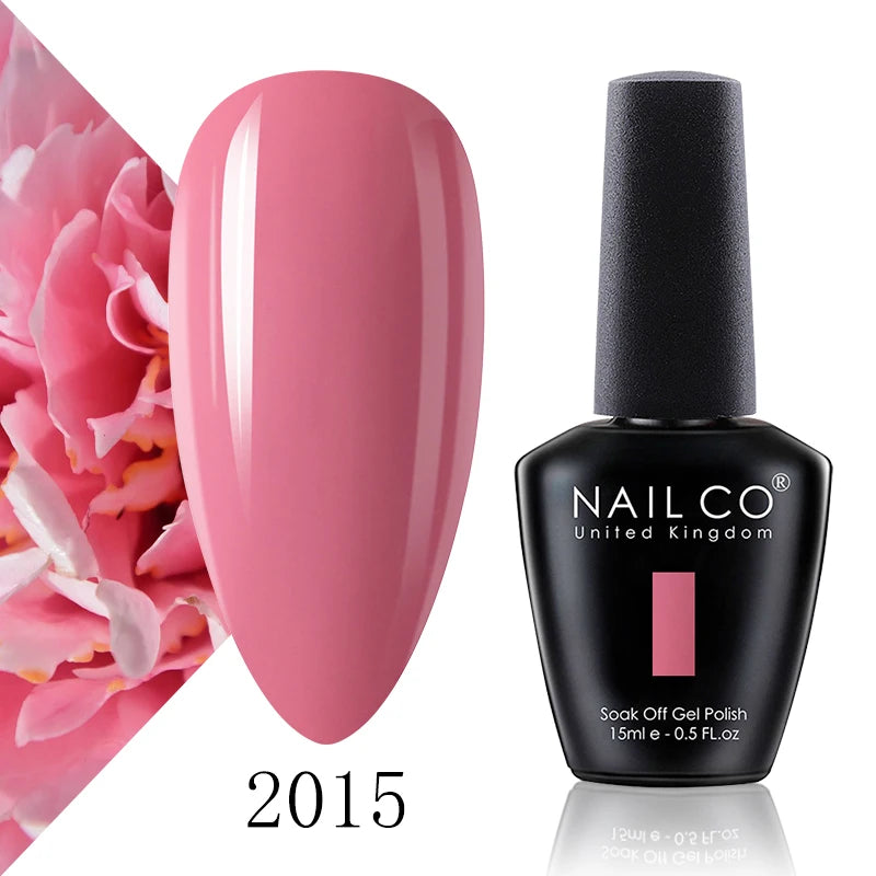 NAILCO 15ml Fresh Series Gel Nail Polish Design UV&LED Nail Gel Spring Summer Color Vernis Nail Art Glitter All For Manicure Set - Tasawoq