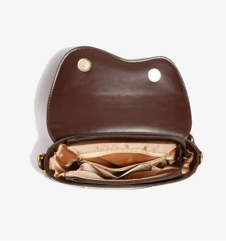 Small Leather Saddle Armpit Bags for Women Summer Chain Shoulder Crossbody Bag Ladies Vintage Underarm Handbags Woman bolsa - Tasawoq