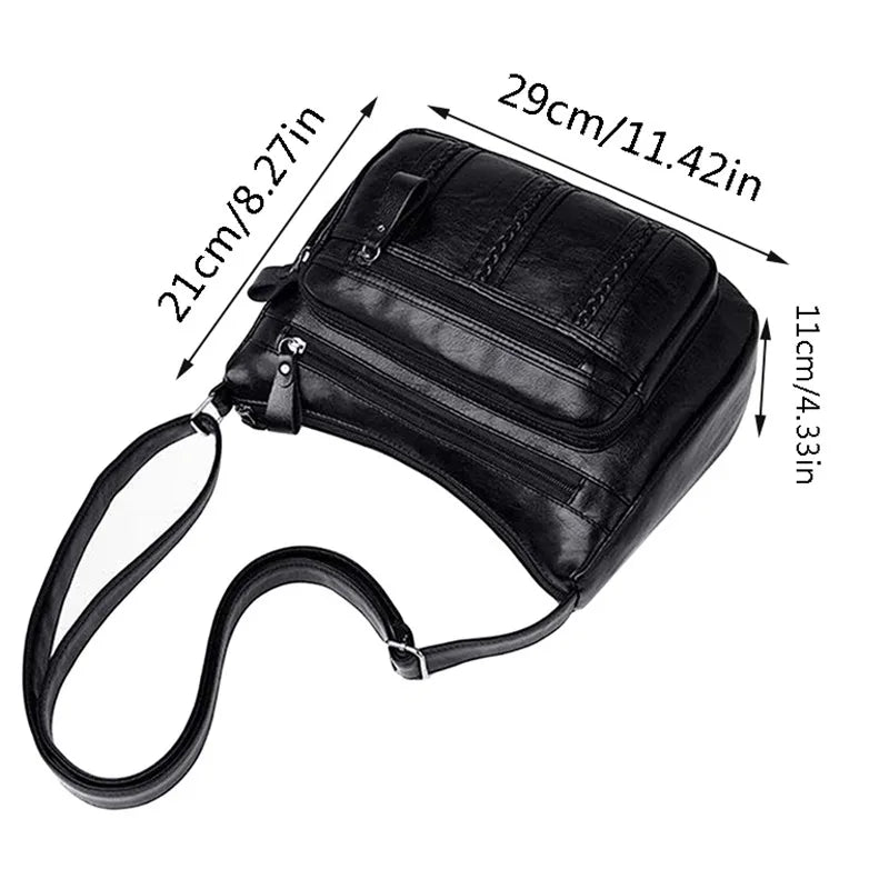 Women's Bag 2025 Trend Korean Handbags Designer Luxury Brand Ladies Shoulder Bags Soft Leather Fashion Versatile Crossbody Bag - Tasawoq
