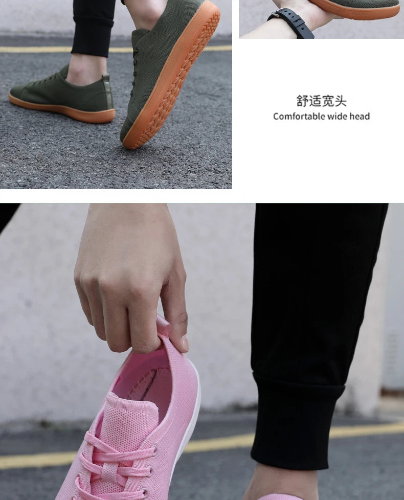 Unisex Wide Barefoot Shoes for Men Women Outdoor Trail Running Minimalist Walking Shoes Lightweight and Breathable - Tasawoq