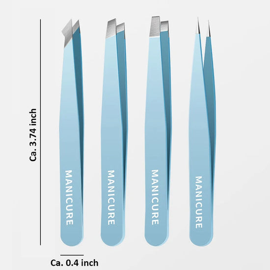 Colorful Eyebrow Tweezer Hair Beauty Fine Hairs Puller Stainless Steel Slanted Eye Brow Clips Removal Makeup Tools - Tasawoq