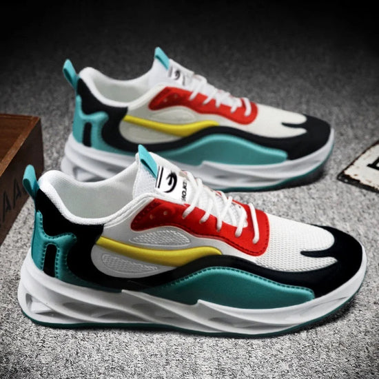 New Trendy Men's Sports Shoes Cushion Running Sneakers Outdoor Leisure Walking Jogging Trainers Soft Sole Breathable Footwear - Tasawoq
