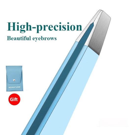 Colorful Eyebrow Tweezer Hair Beauty Fine Hairs Puller Stainless Steel Slanted Eye Brow Clips Removal Makeup Tools - Tasawoq