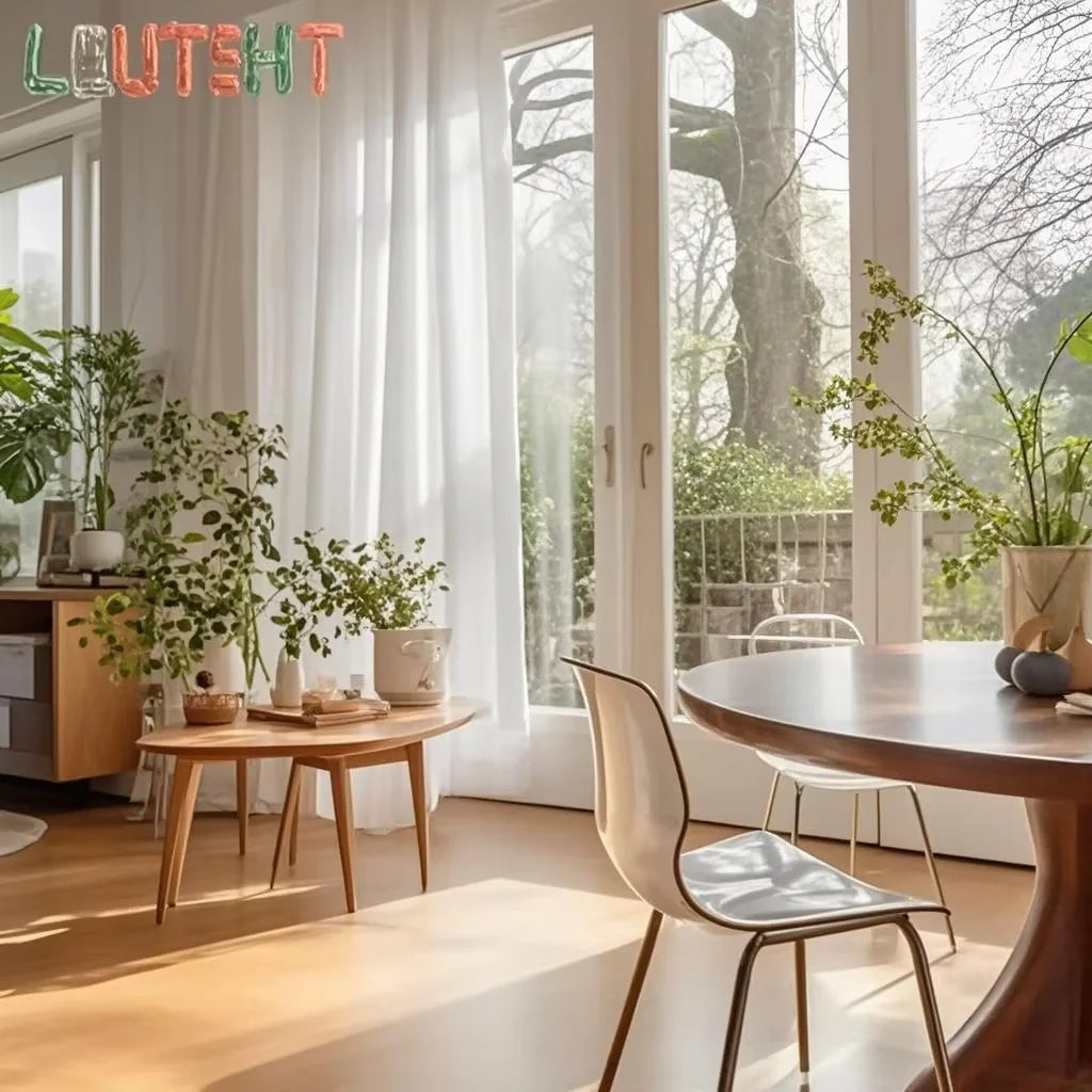 Custom Size White Sheer Curtains For Living Room Window Transparent Tulle Curtain Wedding Drapes Home Decor - Tasawoq