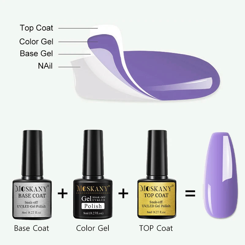 Acrylic No-acid Primer Nail Art Set With Base Coat And Top Coat Soak Off Gel Nail Polish For Nail Art Design Tool Kit - Tasawoq