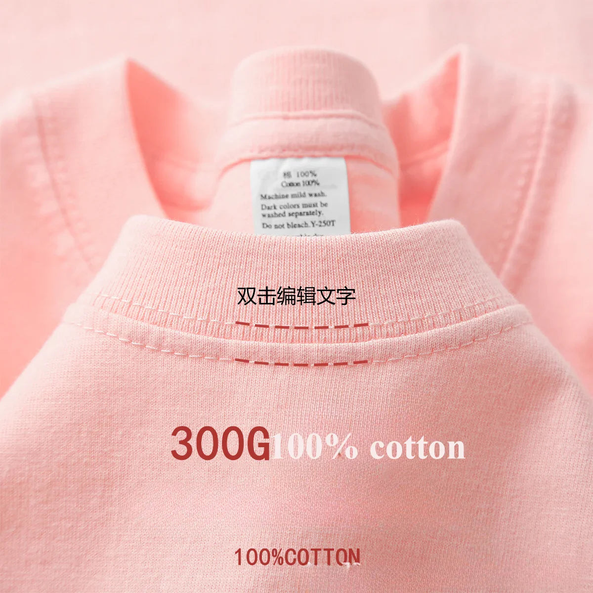 Summer Cotton Heavy Duty 300grams American Pure Cotton Short Sleeves T-shirt Men Casual Base Top Oversized T Shirt - Tasawoq