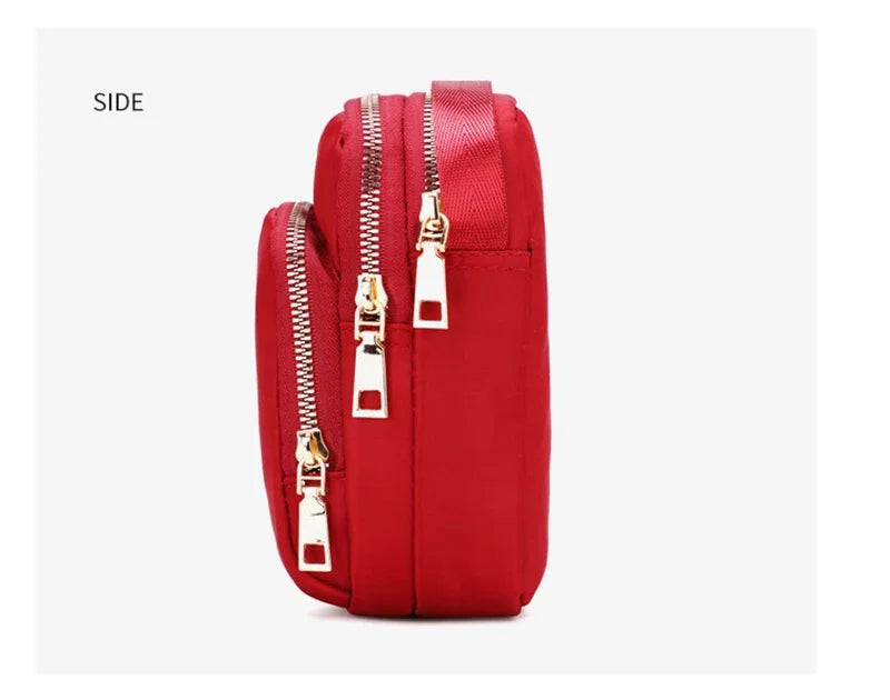 Women Bag Waterproof Shoulder Bag Crossbody Zipper Mobile Phone Lady Female Multifunction Handbag Wrist Purse Womens Pouch - Tasawoq