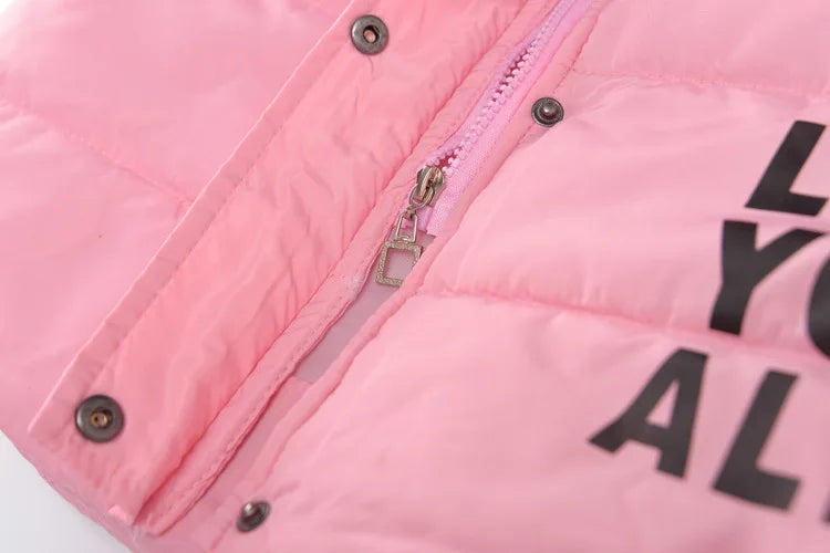 2024 Winter Warm Jackets for Girls Fashion Fur Hooded Children Girls Waterproof Outwear Kids Cotton Lined Parkas - Tasawoq