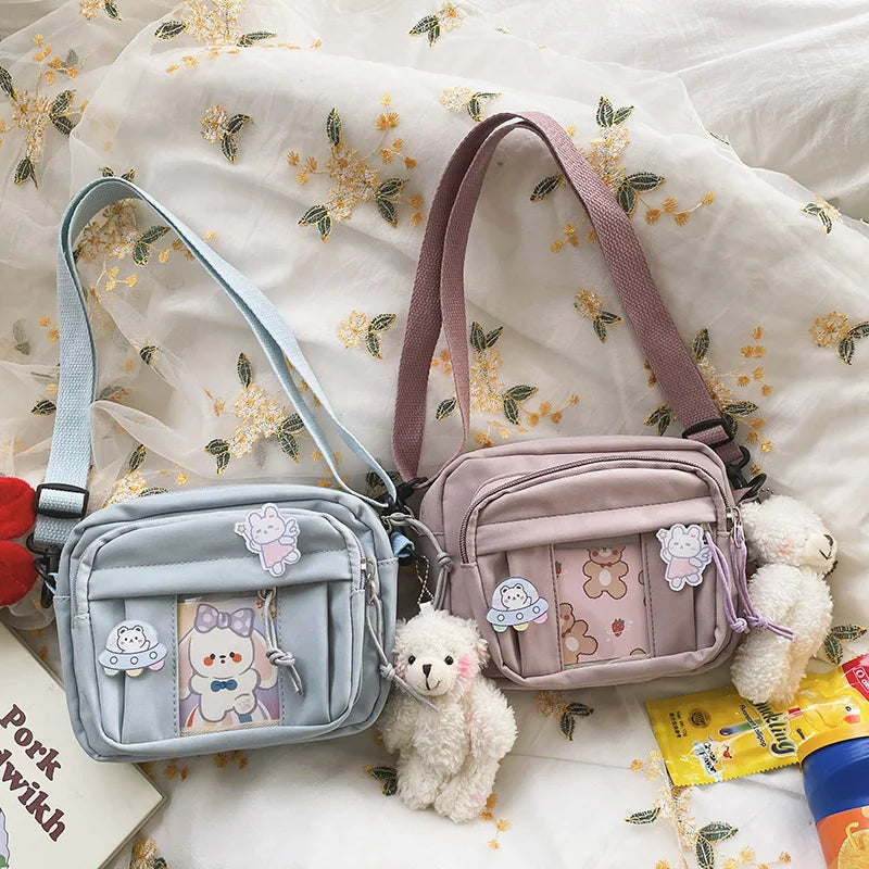 New Kawaii Bag Girls 2025 New JK Transparent Bag Small Crossbody Bag For Women Purses and Handbags Shoulder Bag Itabag Bolso - Tasawoq