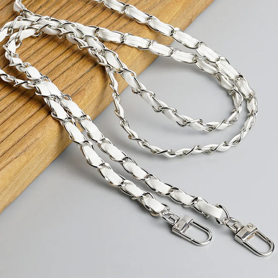 120cm Purse Chain Strap Crossbody Handbag Chains Replacement Leather Shoulder Bag Chain Straps Diy Women Girl Bag Part Accessory - Tasawoq